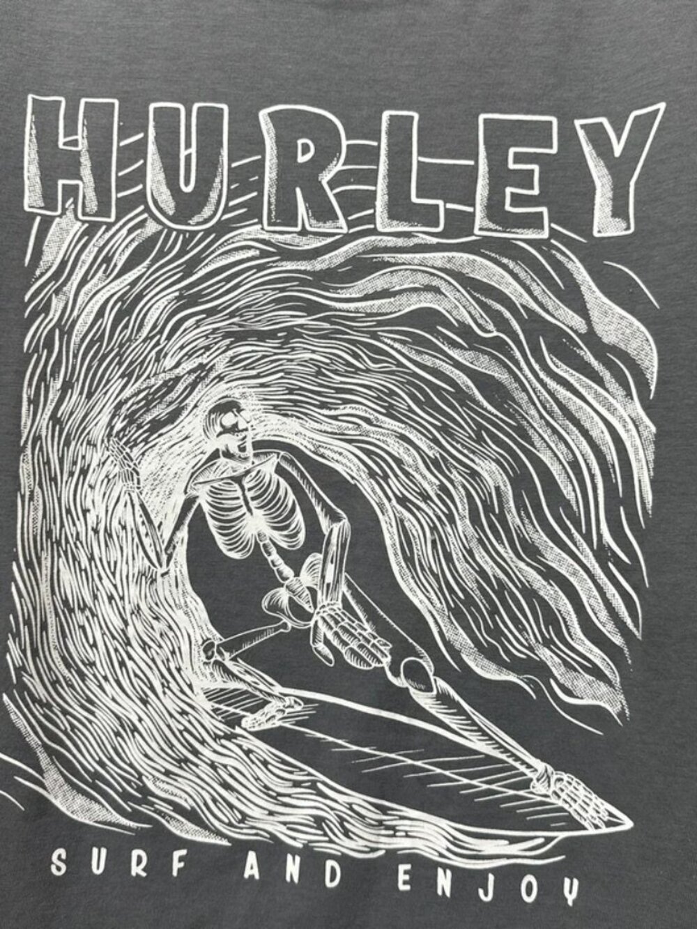 NWT Mens Hurley Skull Island Surfing Skeleton SS Graphic Tee XS - Picture 4 of 5
